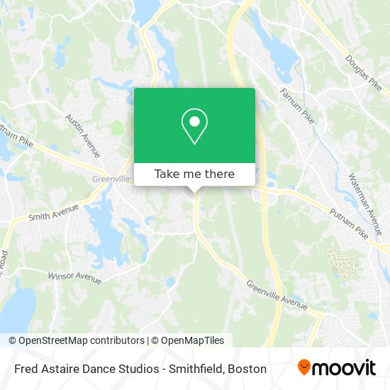 Fred Astaire Dance Studios - Smithfield map