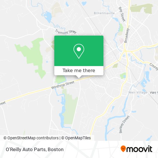 O'Reilly Auto Parts map