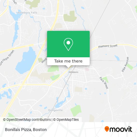 Bonilla's Pizza map