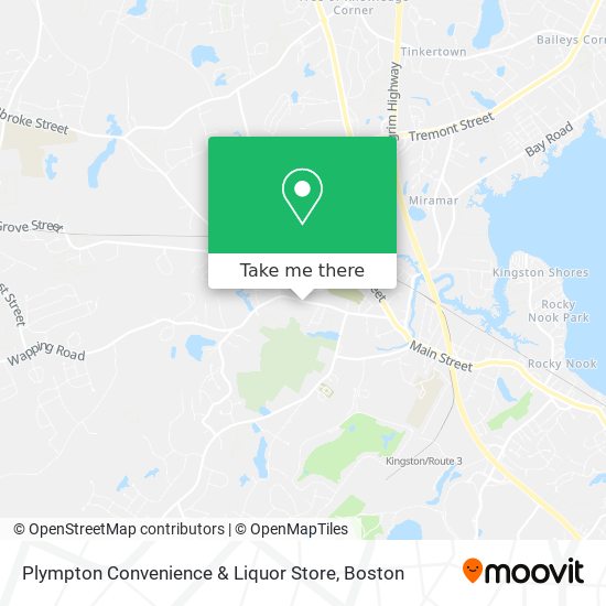 Mapa de Plympton Convenience & Liquor Store