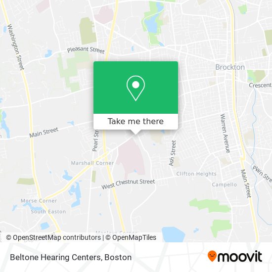 Mapa de Beltone Hearing Centers