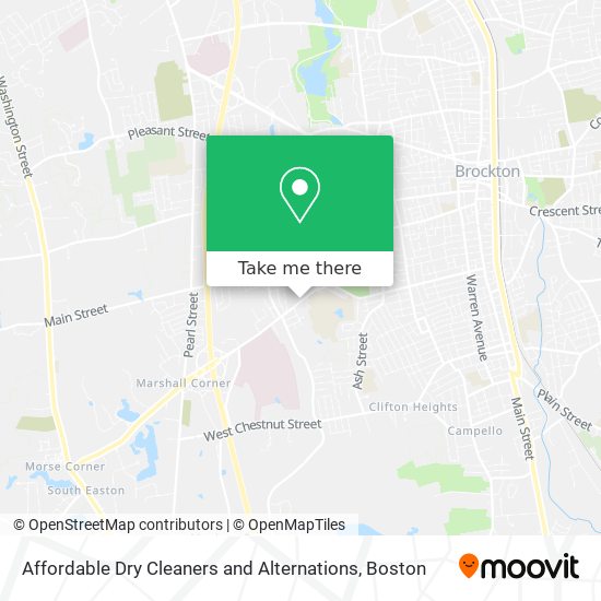 Affordable Dry Cleaners and Alternations map