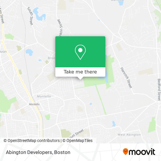 Abington Developers map