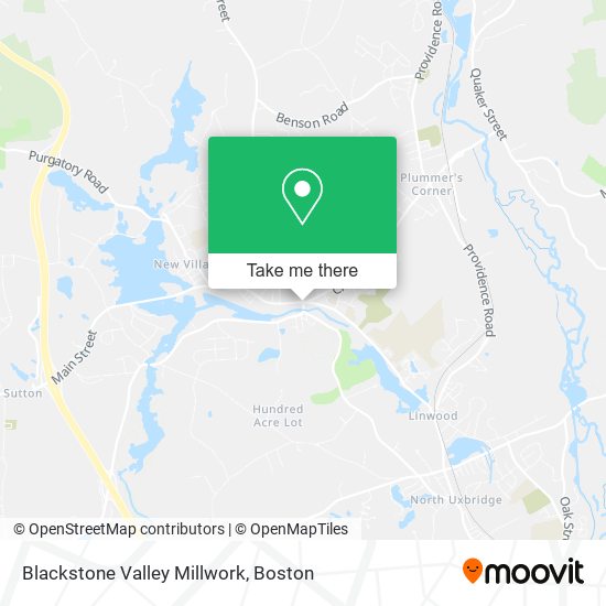 Blackstone Valley Millwork map