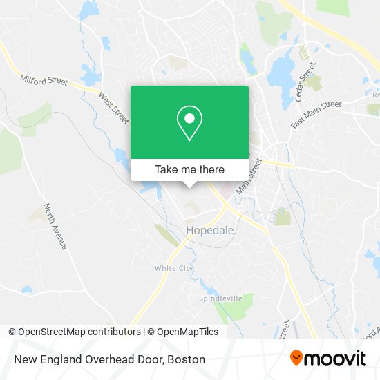 Mapa de New England Overhead Door