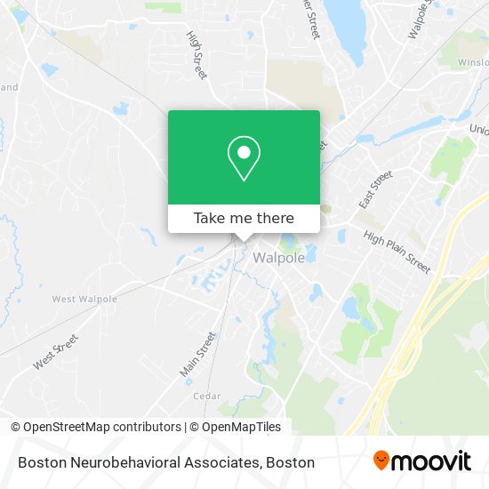 Mapa de Boston Neurobehavioral Associates