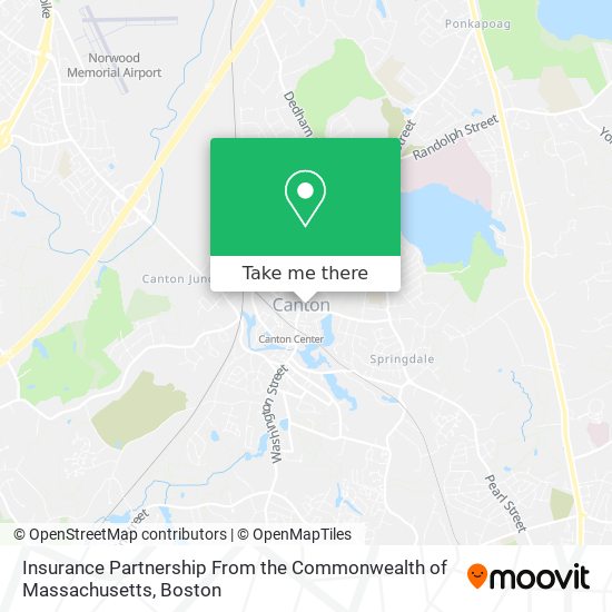 Insurance Partnership From the Commonwealth of Massachusetts map