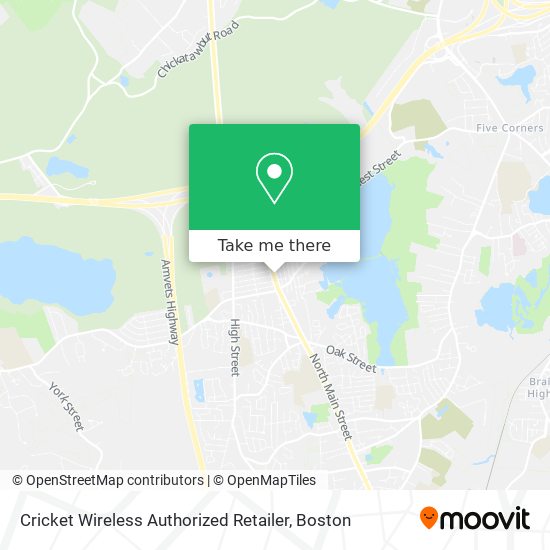 Cricket Wireless Authorized Retailer map