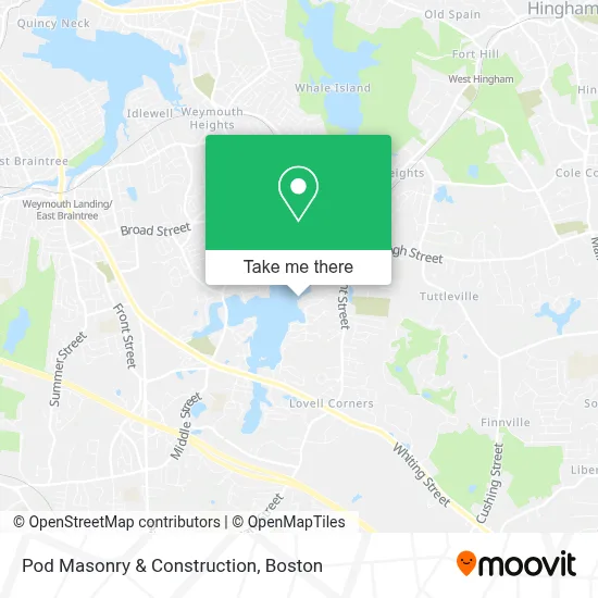 Pod Masonry & Construction map