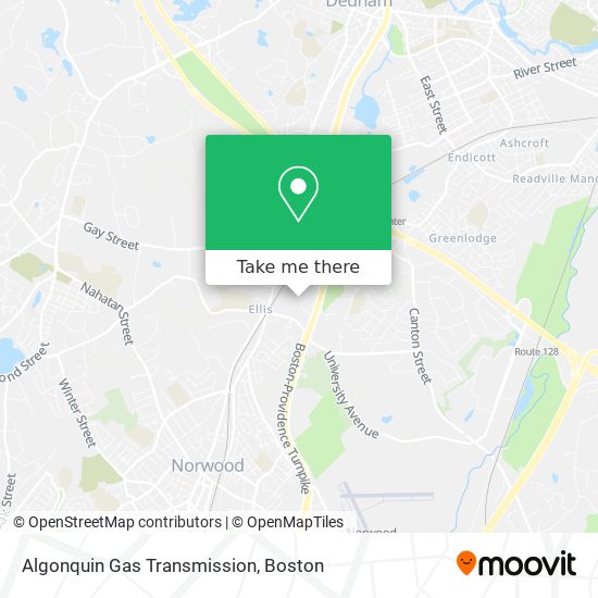 Mapa de Algonquin Gas Transmission