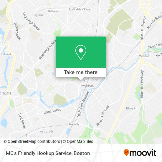 Mapa de MC's Friendly Hookup Service