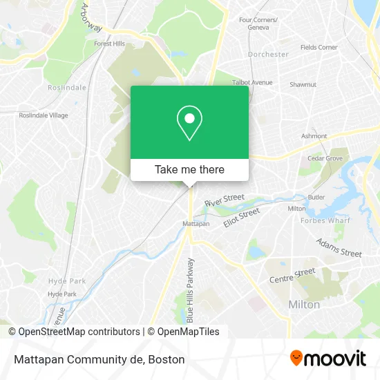 Mattapan Community de map