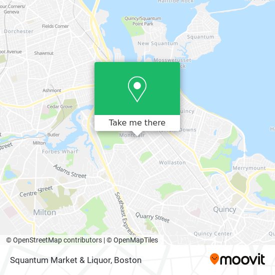 Squantum Market & Liquor map