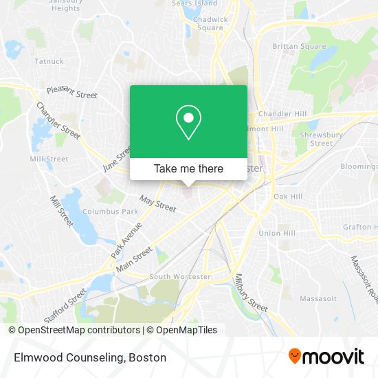 Elmwood Counseling map