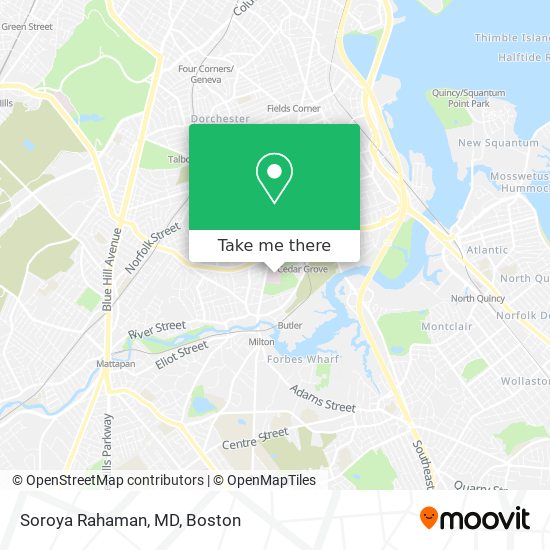 Soroya Rahaman, MD map