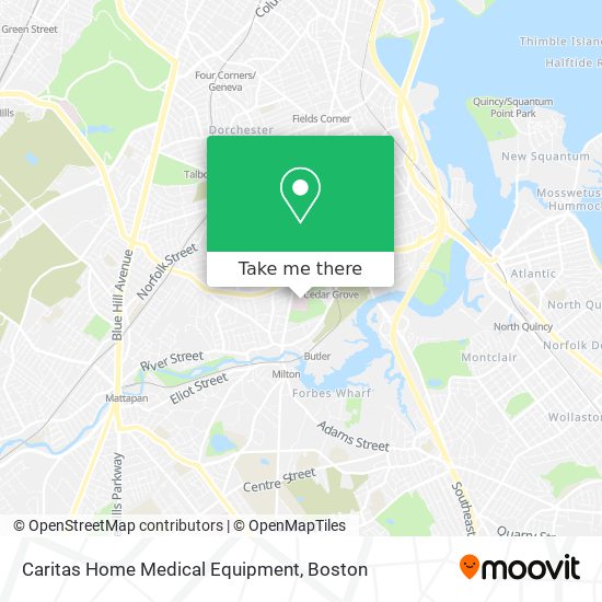 Caritas Home Medical Equipment map