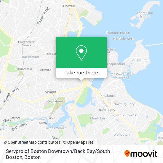 Servpro of Boston Downtown / Back Bay / South Boston map