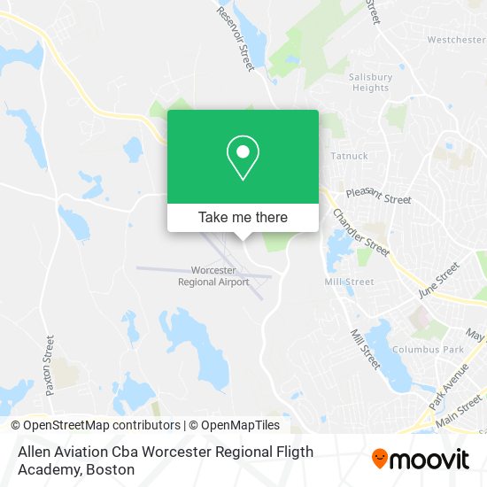 Allen Aviation Cba Worcester Regional Fligth Academy map