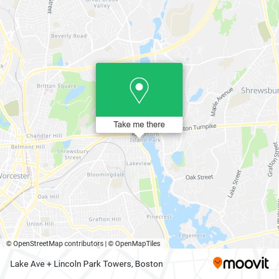 Mapa de Lake Ave + Lincoln Park Towers