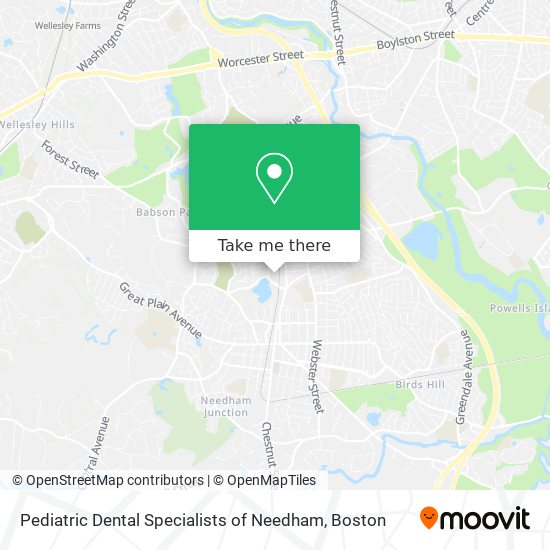 Mapa de Pediatric Dental Specialists of Needham