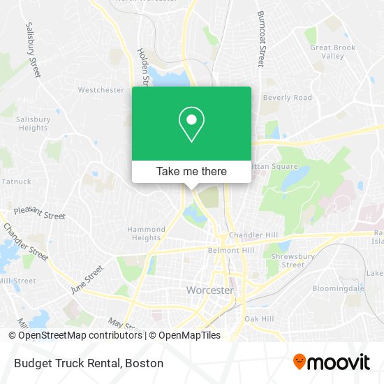 Mapa de Budget Truck Rental