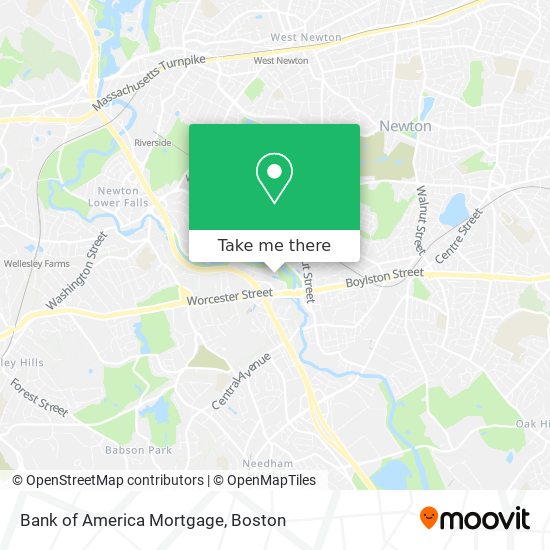 Mapa de Bank of America Mortgage