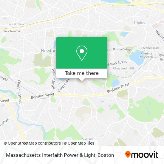 Mapa de Massachusetts Interfaith Power & Light