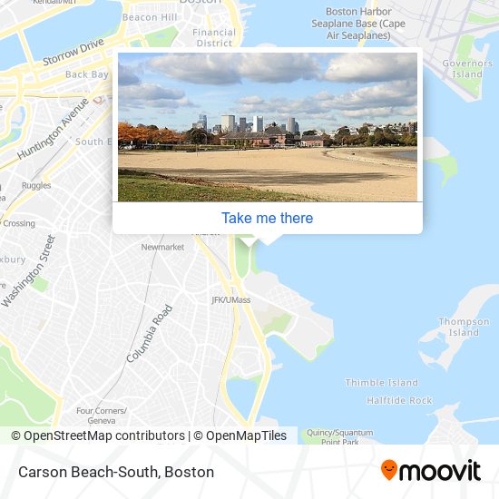 Carson Beach-South map
