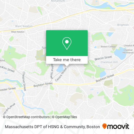 Massachusetts DPT of HSNG & Community map