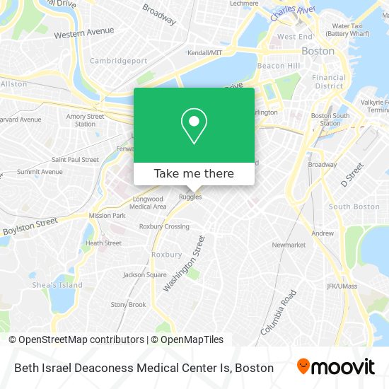 Beth Israel Deaconess Medical Center Is map