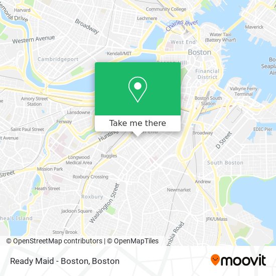 Ready Maid - Boston map