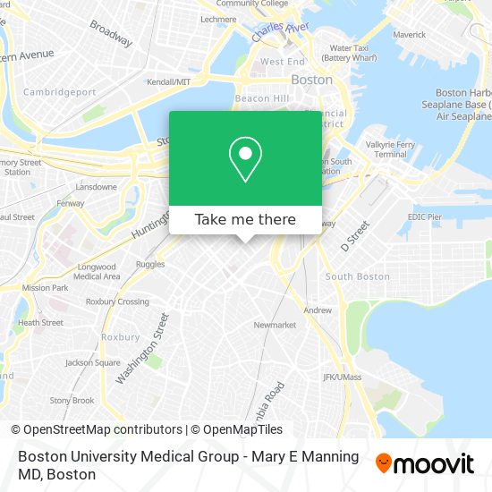 Boston University Medical Group - Mary E Manning MD map