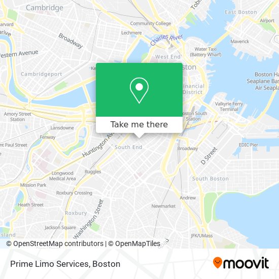 Prime Limo Services map