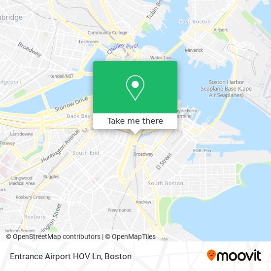 Mapa de Entrance Airport HOV Ln