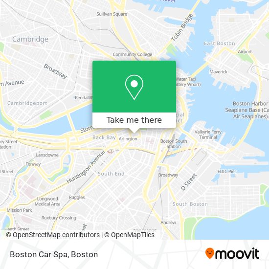 Boston Car Spa map