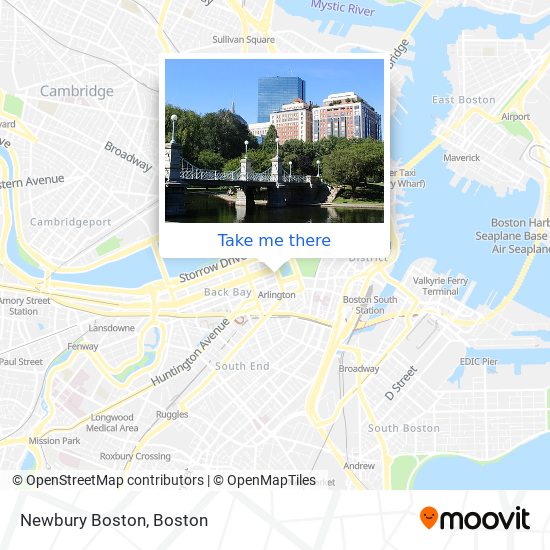 Newbury Boston map
