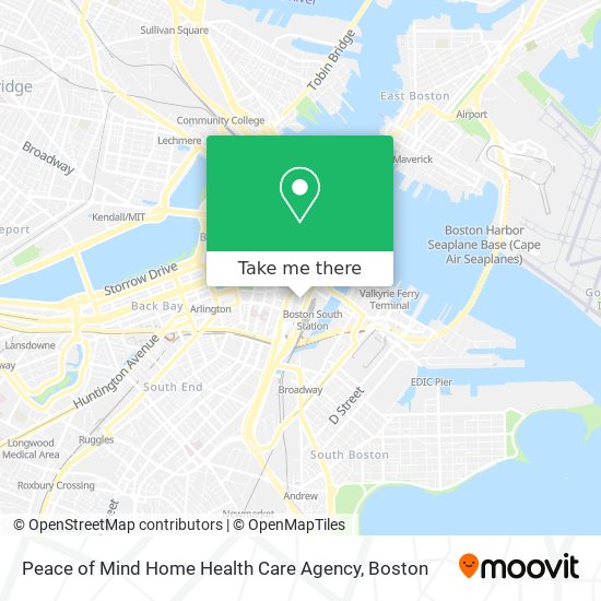 Peace of Mind Home Health Care Agency map