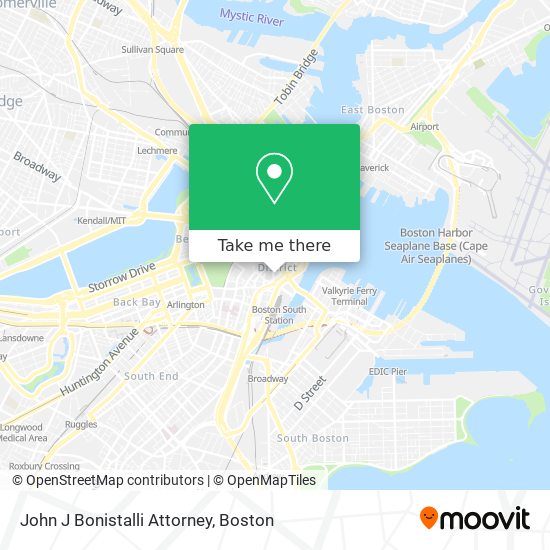 John J Bonistalli Attorney map