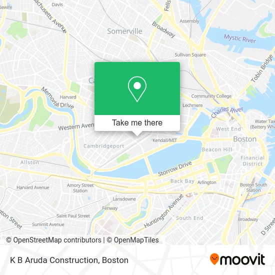 K B Aruda Construction map