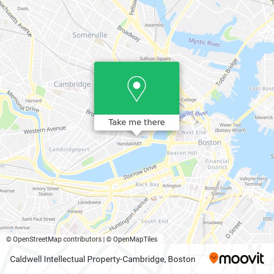 Mapa de Caldwell Intellectual Property-Cambridge