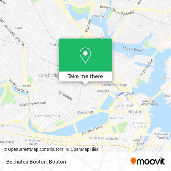 Mapa de Bachatea Boston