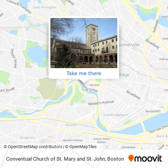 Mapa de Conventual Church of St. Mary and St. John