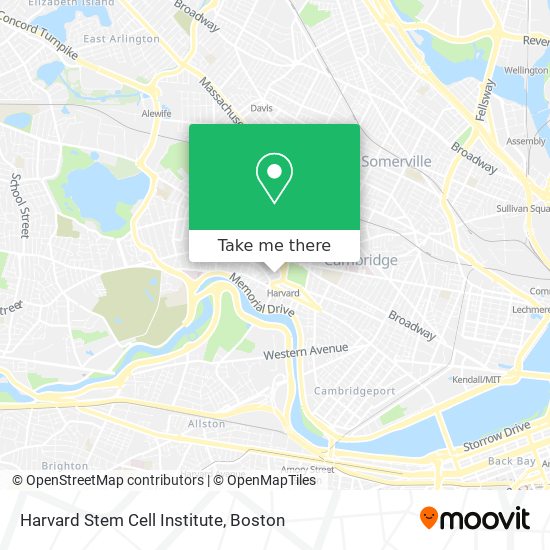 Harvard Stem Cell Institute map