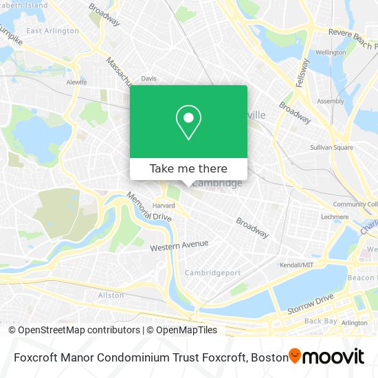 Mapa de Foxcroft Manor Condominium Trust Foxcroft