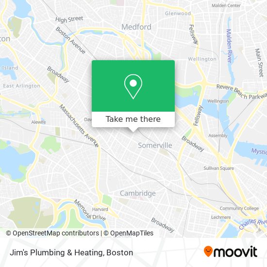 Jim's Plumbing & Heating map