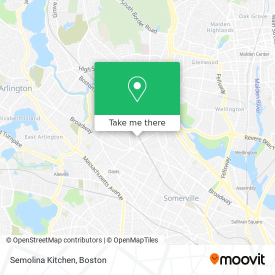 Mapa de Semolina Kitchen