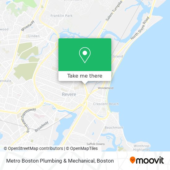 Metro Boston Plumbing & Mechanical map