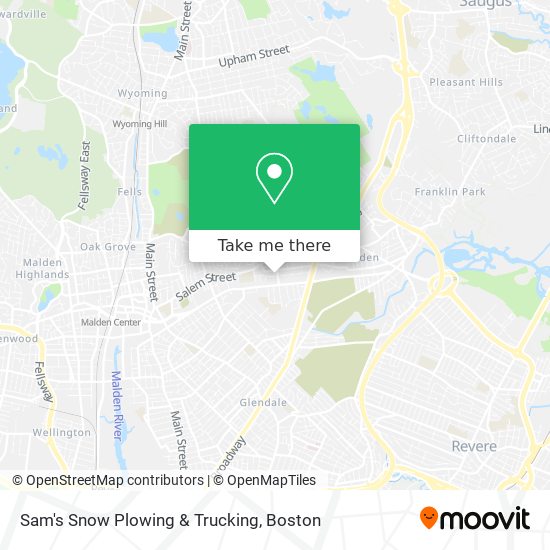 Mapa de Sam's Snow Plowing & Trucking