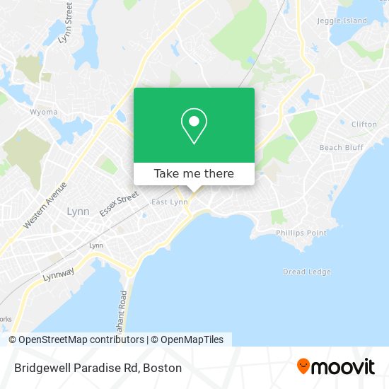 Bridgewell Paradise Rd map