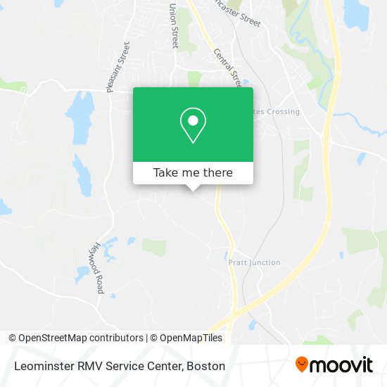 Leominster RMV Service Center map